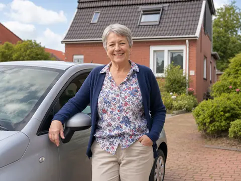 Verkäufer aus Niederstotzingen mit dem verkauften Fahrzeug