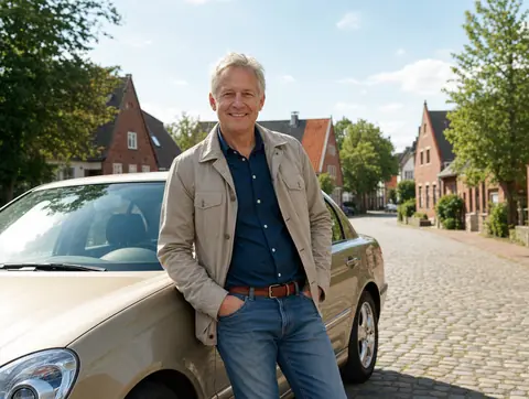 Verkäufer aus Neresheim mit dem verkauften Fahrzeug